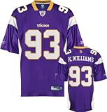 Kevin Williams Jersey: Reebok Purple Replica #93 Minnesota Vikings Jersey - XX-Large