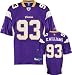 Kevin Williams Jersey: Reebok Purple Replica #93 Minnesota Vikings Jersey