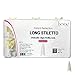 Beyou Natural Long Stiletto 500 Artificial False Nail Tips 28510 for Nail salon Nail Shop
