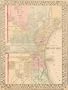 Mitchell 1875 Antique Street Map of Milwaukee