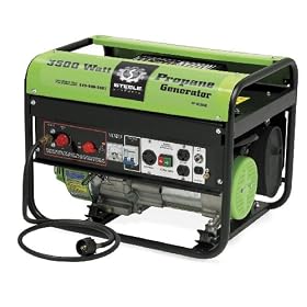 Steele Products SP-GL350 3,500 Watt 6.5 HP 4 stroke Propane Powered Portable Generator