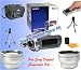 NEW Sony HDR-SR12 60GB Camcorder w/Telephoto & Wide Angle Lens Deluxe PRO Accessory Kit