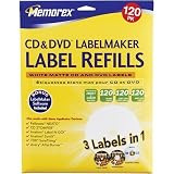 Memorex CD Labels Refills (120-Pack, White)