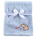 Luvable Friends Fleece Receiving Blanket, Blue