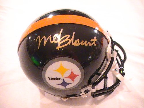 MEL BLOUNT SIGNED AUTOGRAPHED MINI HELMET PITTSBURGH STEELERS COA + HOLOGRAM