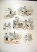 Colour Print 1886 Children Holiday Beach Net Sandcastle