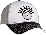 NBA Men's Structured Adjustable Hat - Ne88Z, San Antonio Spurs, One Size , San Antonio Spurs , White/Silver