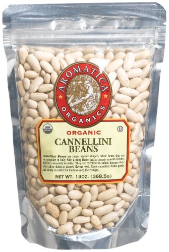 Aromatica Organics Cannellini Beans, 13.0-Ounce Bags (Pack of 6) by Aromatica Organics