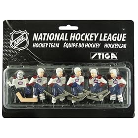 Click here to buy Stiga Montreal Canadiens Table Rod Hockey Players.