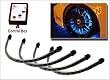 4pc Blue Flexible LED Wheel Well Fender Light Kit
