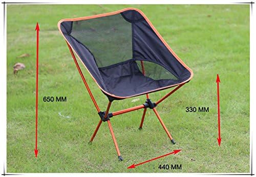 UniqueVC® Portable Ultralight Folding Foldable Beach Fishing Stool Chairs Hunting Seats with Carrying Bag - Best Foldable Chair For Picnic,Hiking,Fishing, Camping(Color:Red)