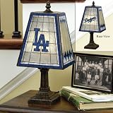 L.A. Dodgers 14" Art-Glass Table Lamp