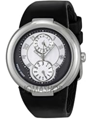 Philip Stein Womens 31-AGRW-RBB Active Black Rubber Strap Watch