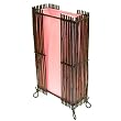 EXP Handmade Natural Bamboo Branch Table / Desk Lamp With Pink Silk