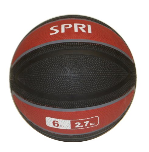SPRI Xerball 6-Pound Medicine Ball (Red)