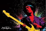 1art1 - 49087 - Poster - Jimi Hendrix - Psychédélique - Guitare - 91 X 61 cm