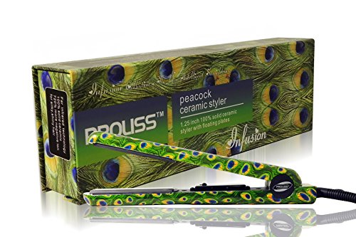 Proliss Infusion Peacock Ceramic Styler 1.12 Inch 100% Solid Ceramic