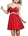 Babyonline Cap Sleeve Rhinestones Short Party Dress 2015 Prom Dress