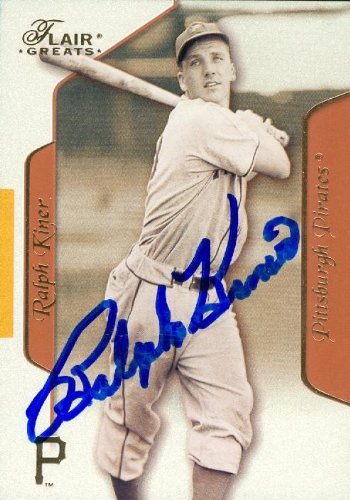 Ralph Kiner Autographed/Hand Signed MLB Baseball Card (Pittsburgh Pirates) 2003 Fleer Flair Greats #