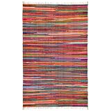 Extra Weave USA Mardi 4-Feet by 6-Feet Hand-woven Cotton Gras Rug