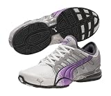 Puma Women's Voltaic 3 Cross-Training Shoe,White/Puma Silver/Fluorescent Purple,6 B US