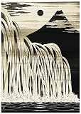 Waterfall (Signed Limited Edition of 150) art print by Nick Purser, 59cm x 42cm