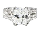 Diamond Cushion Cut Engagement Ring 3.89 Carat (ctw) in Platinum