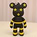 Black Star Fun Bear 4gb USB Flash Drive
