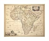 Africa, ca. 1655-80 by Nicolaes Visscher,24 in. x 20.2 in.