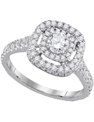 1.22CTW-DIA 0.33CT-CRD BRIDAL RING