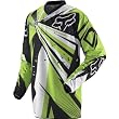 Fox Racing HC Undertow Youth Boys Motocross Motorcycle Jersey w/ Free B&F Heart Sticker - Black/Green