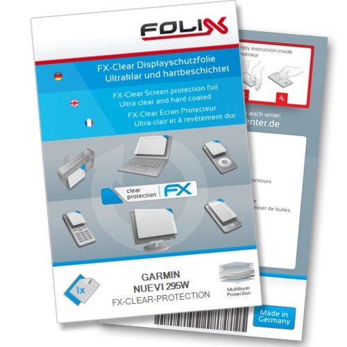 FoliX FX-CLEAR screen protector for Garmin Nuevi 295W / 295-W - Ultra clear screen protection!