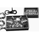 Avenged Sevenfold Frayed Black Wallet with Chain by Haunted Flower