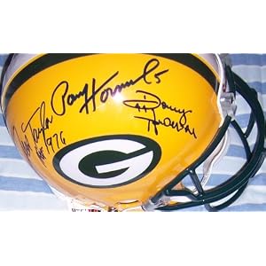Buy Donny Anderson, Paul Hornung and Jim Taylor autographed Green Bay Packers full size game helmet