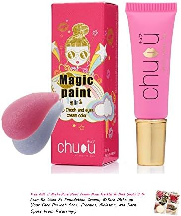 Chubu Magic Paint 3in1 Lip Cheek Eye Cream Paint (Natural Pink Cb001)Attractive, Alluring, Eye-catching [Get Free Tomato Facial Mask]