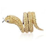 Yellow CZ Snake Ring