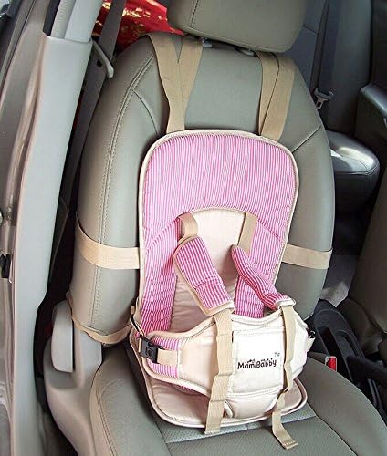 Shanxi Simple Automobile Safety Seat for Children 0-4 Years Old Infants Tongbian Vehicle Portable Baby Safety Seat Belt (pink)