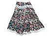 Boho Long Skirt Blue Pink Floral Printed Cotton Bohemian Skirts for Her