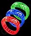 Fun Central 12 Pack - LED Bangle Bracelets for Adults & Kids - Assorted Colors