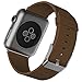 Apple Watch Band, JETech 42mm Leather Strap Wrist Band Replacement w/ Metal Clasp for Apple Watch All Models 42mm (Brown) - 2104