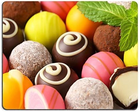 General Natural Rubber Gaming Mousepad Assorted chocolate truffles and fruit ganache pralines