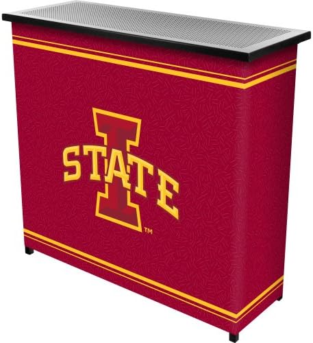 NCAA Iowa State University Two Shelf Portable Bar with Case