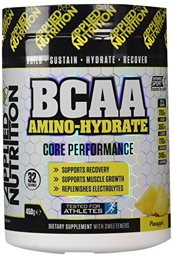 AN Health & Fitness BCAA Powder Branched Chain Amino Acids Supplement with Vitamin B6, Replenish Electrolytes, Amino Hydrate Intra Workout and Recovery Powdered Energy Drink (Pineapple, 450g)