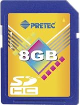 PRETEC 8GB SDHC Secure Digital Card
