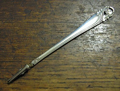 Floral Scroll Bracelet Buddy, Roach Clip, Smoking Clip, Sterling Silver &amp; Steel Alligator clip, Bracelet Helper, SPRING GLORY