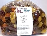 Semolina Veggie Medium Shells Pasta, 1 lb