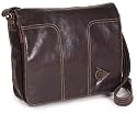 Dunlop Distressed Shoulder Messenger Bag - Brown
