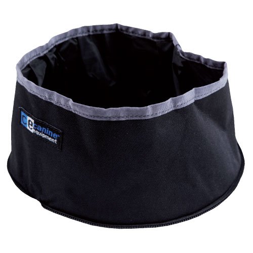 Canine Equipment Packable Dog Water Bowl BlackB007FMY2FK : image