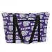 K-State Logo Tote Bag Deluxe Kansas State University with COTTON FABRIC Surface and WATERPROOF LINING
