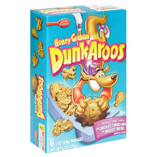 Dunkaroos Honey Graham with Chocolate Frosting, 6-Count Boxes (Pack of 14) by Honey